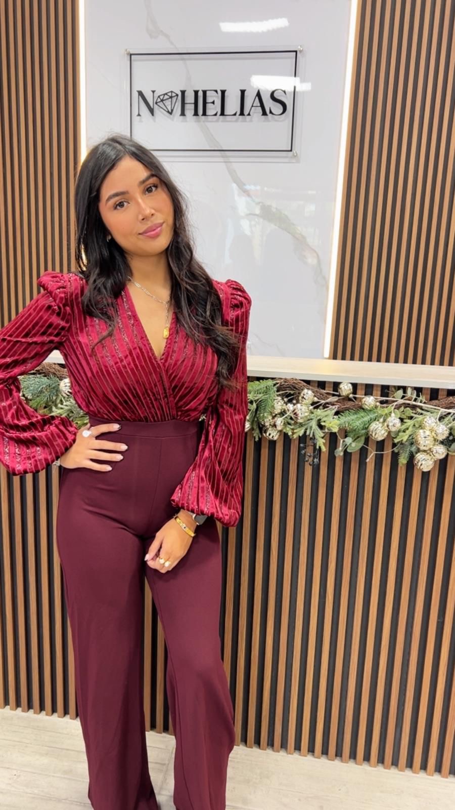 Jumpsuit Bow Velvet.