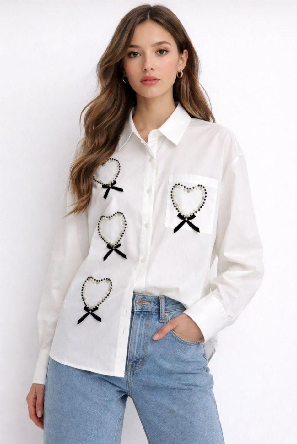 Blusa Love pearls J827