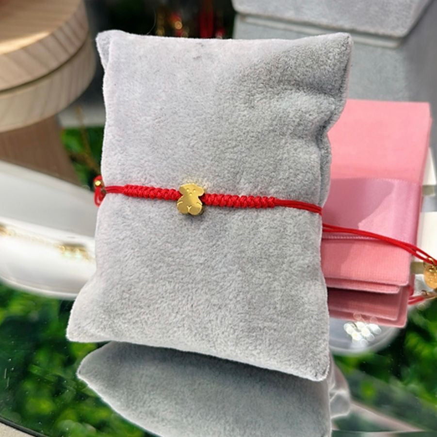 Pulsera tejida Osito