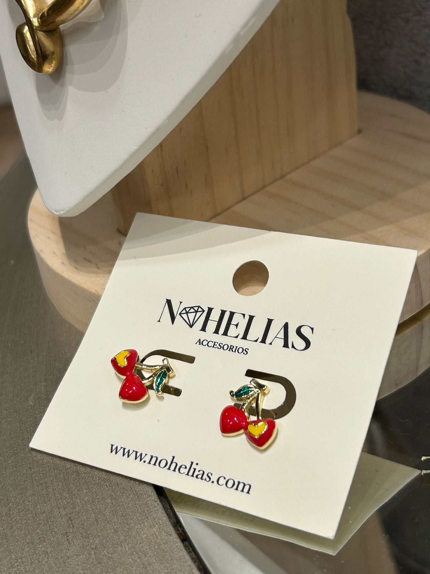 Aretes Cherry heart