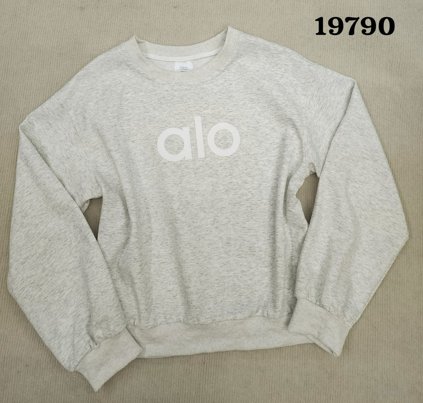 Suéter ALO INSPO GRIS CLARO 9790 Oversize