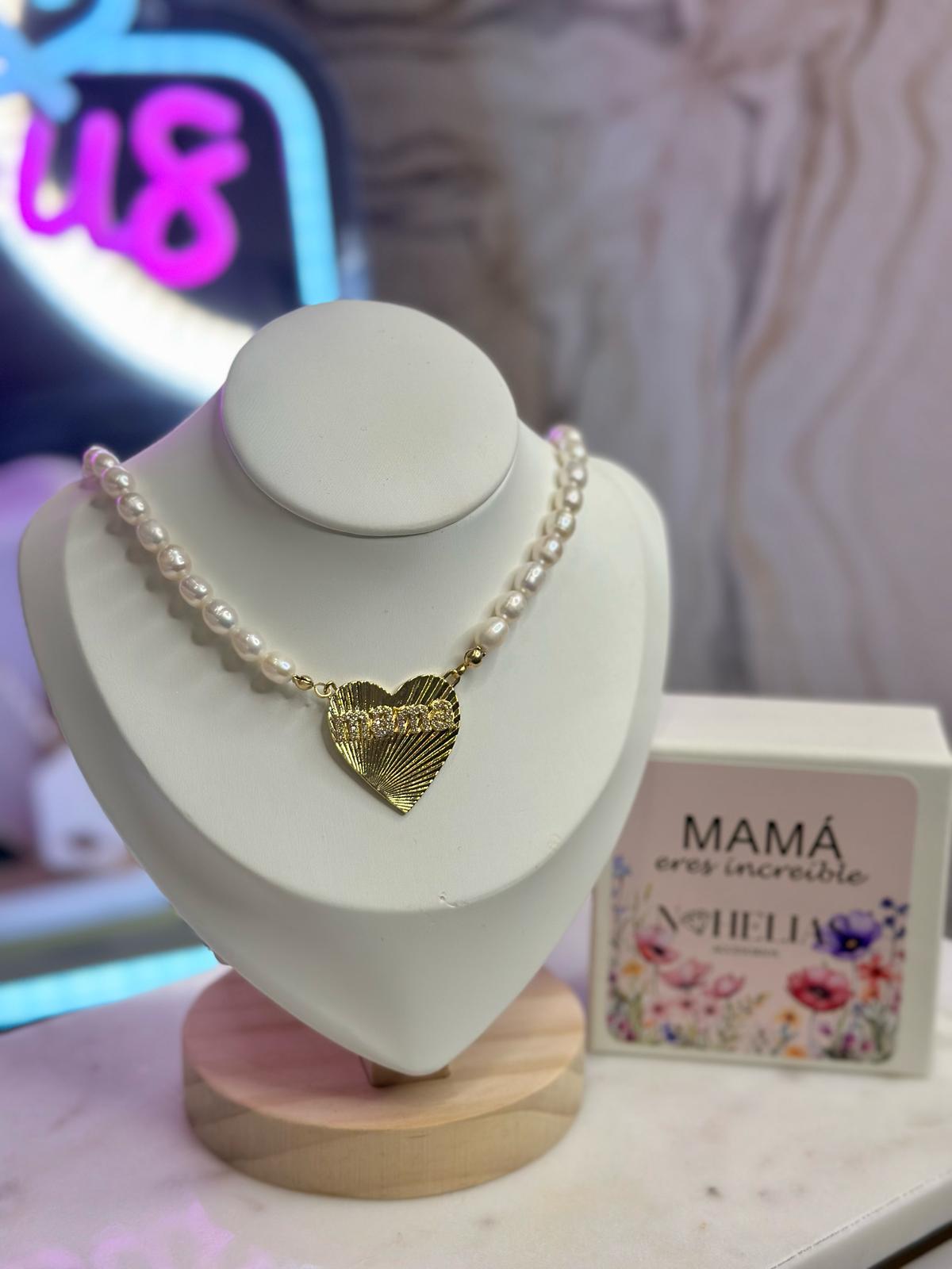 Collar mamá perlas