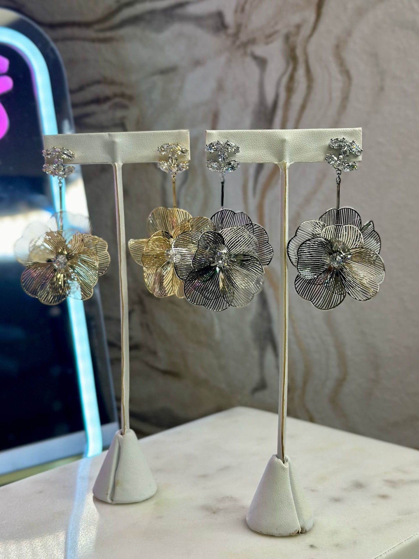 Aretes CC flor