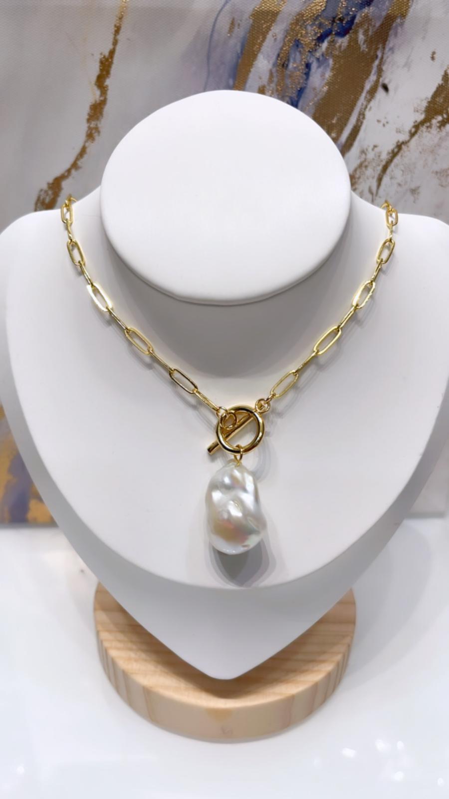 Collar perla madre C#018