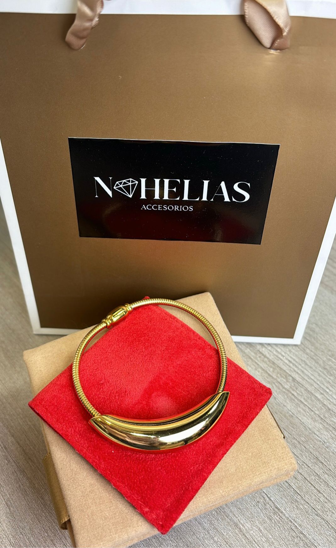 Brazalete Curva dorada