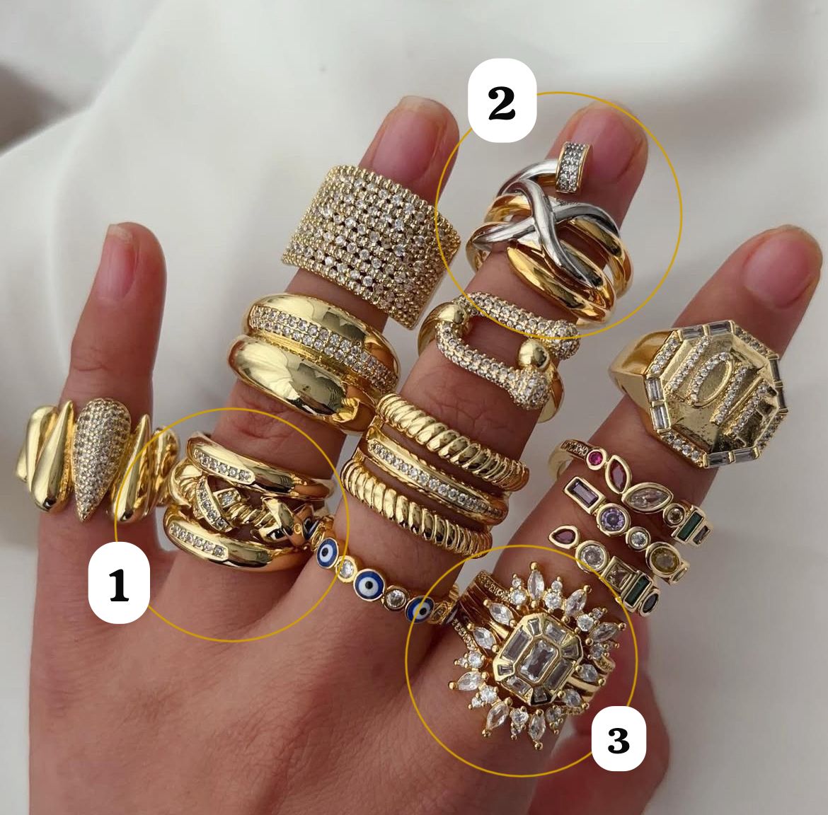 Anillos Combinacion