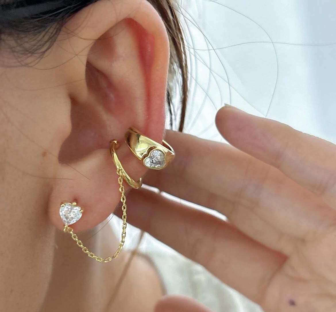 Arete Colgante corazon