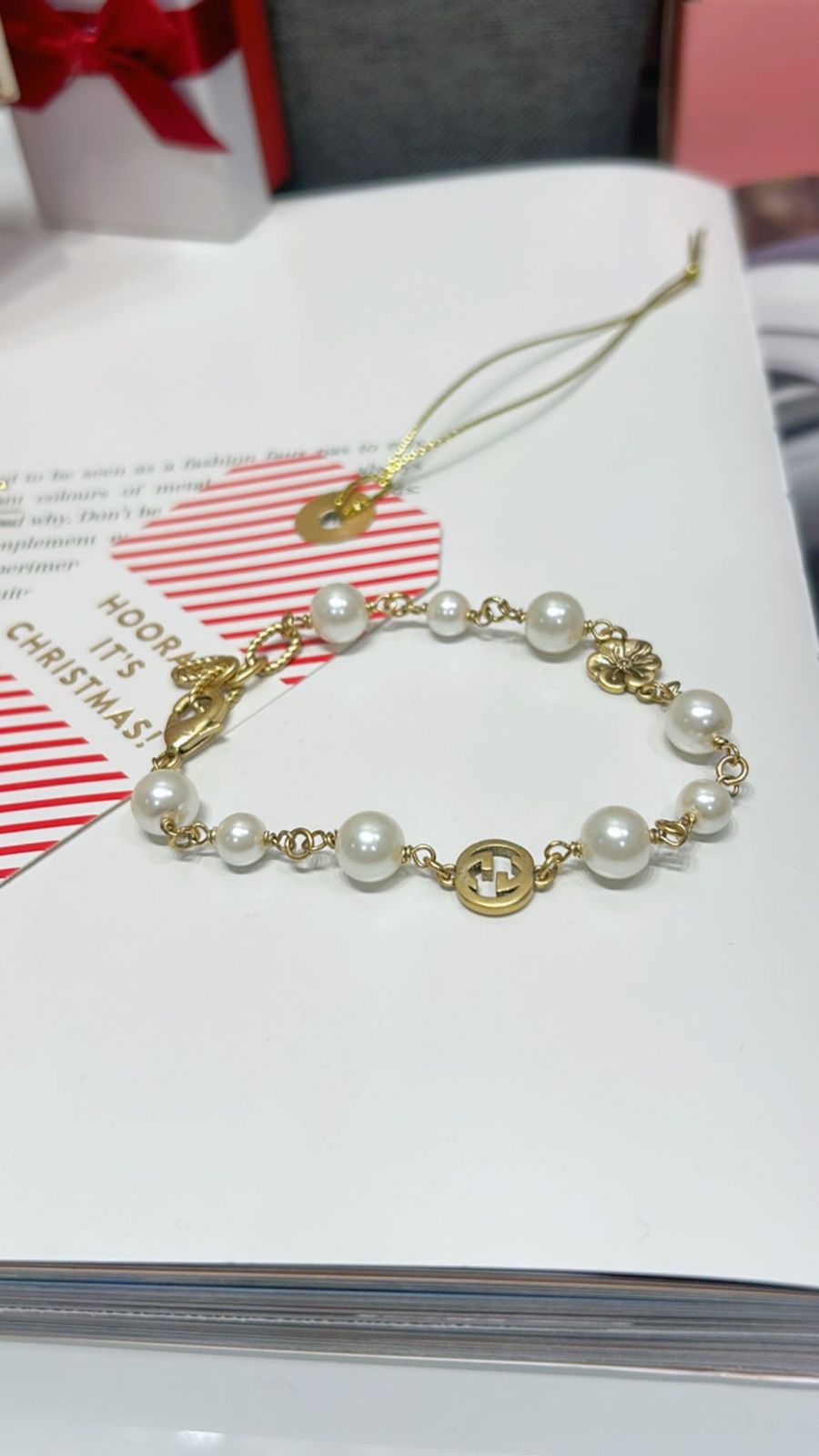 Pulsera perla GG