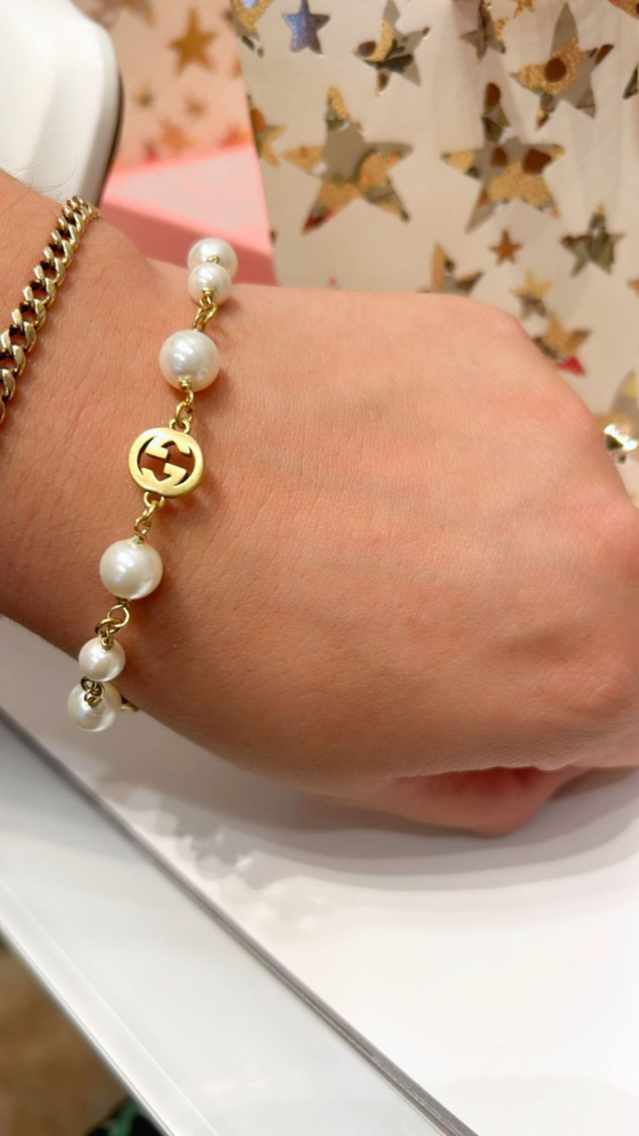 Pulsera perla GG