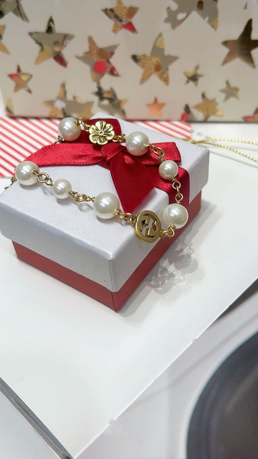 Pulsera perla GG