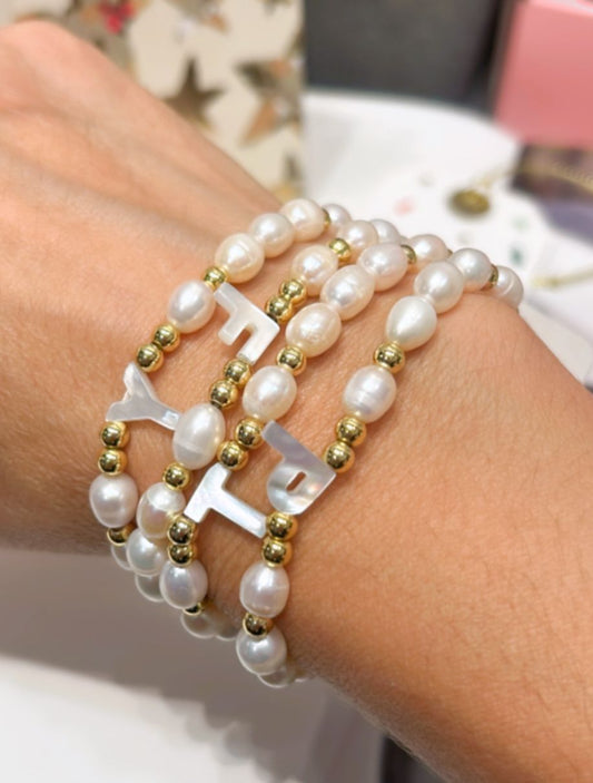 Pulsera inicial Perla