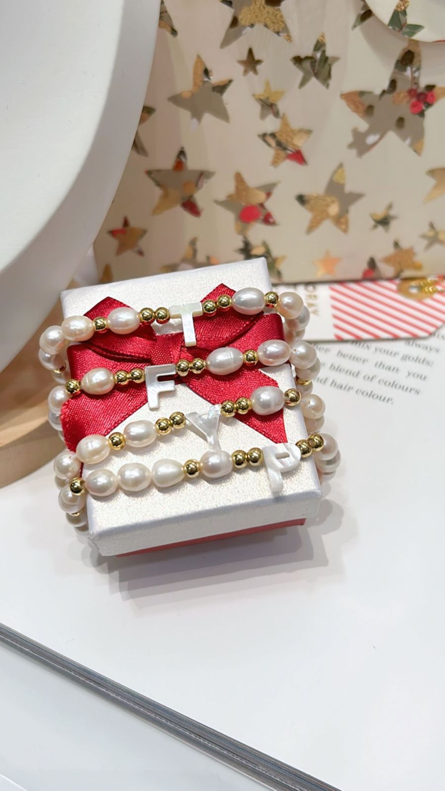 Pulsera inicial Perla