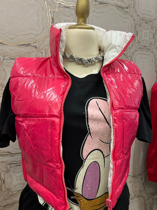 Puffer vest reversible