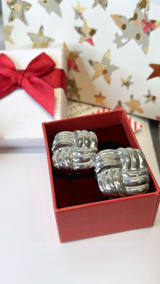 Aretes Chunky Plata 3265