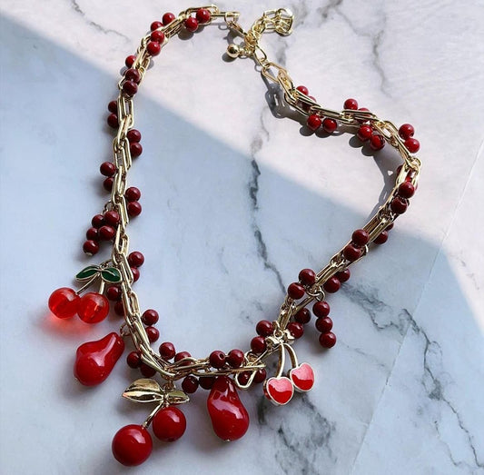 Collar Charms Cherries