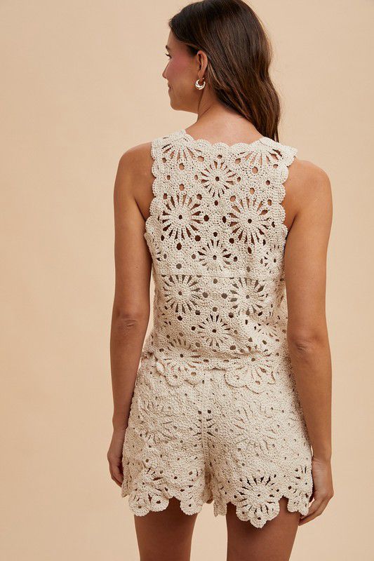 SET HOLBOX CROCHET  COLOR NATURAL
