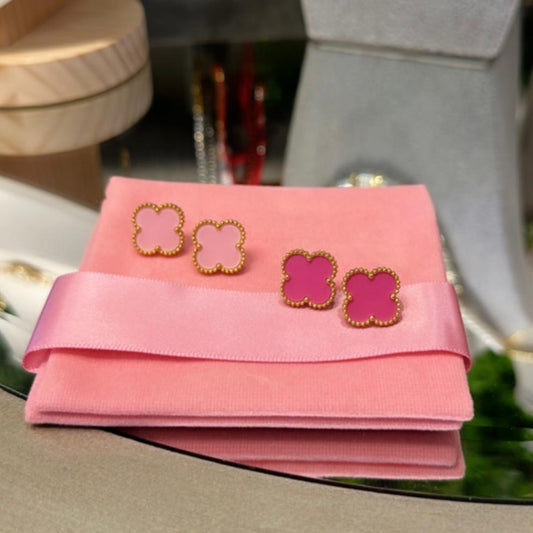 Aretes Trebol VC pink