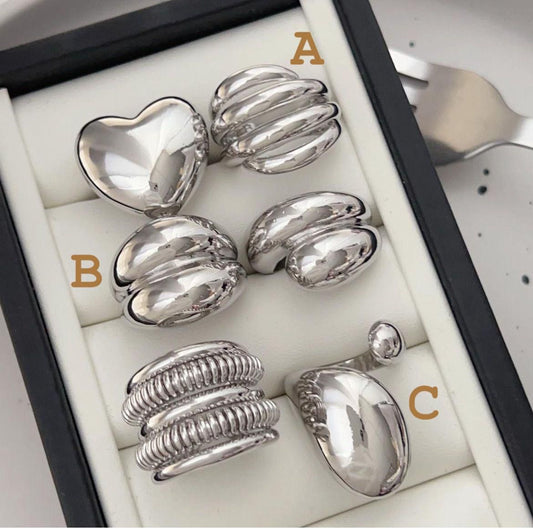 Anillo Plateado CM015