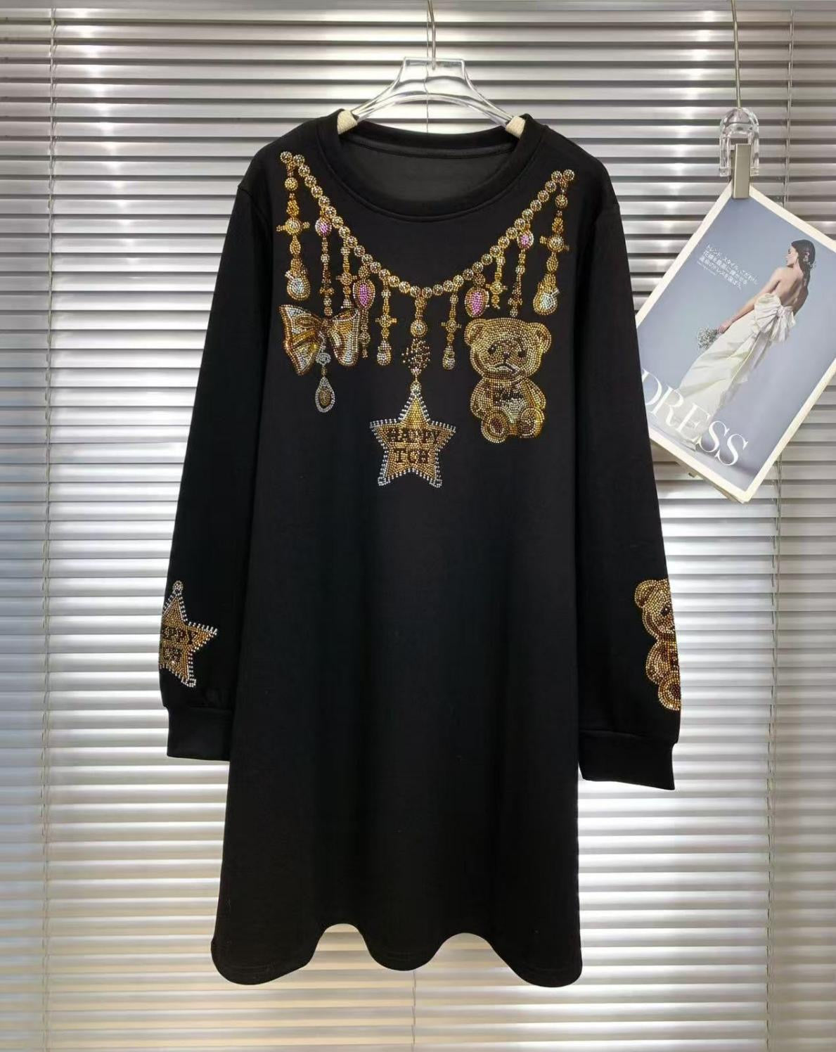 Vestido suéter osito 21058