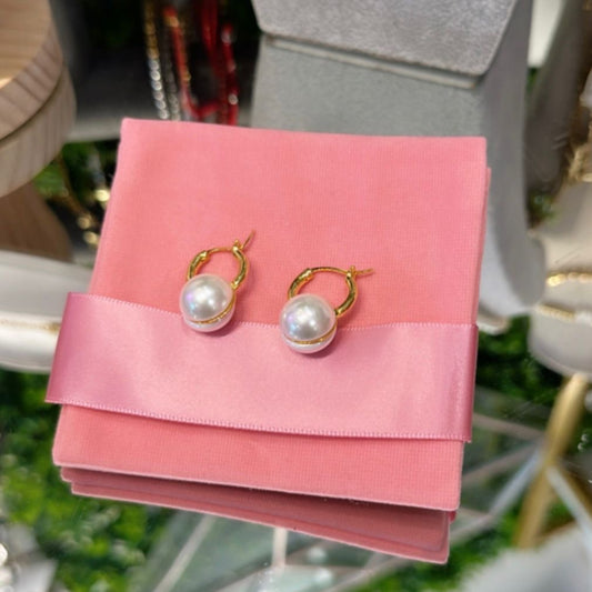 Aretes Perla hoops