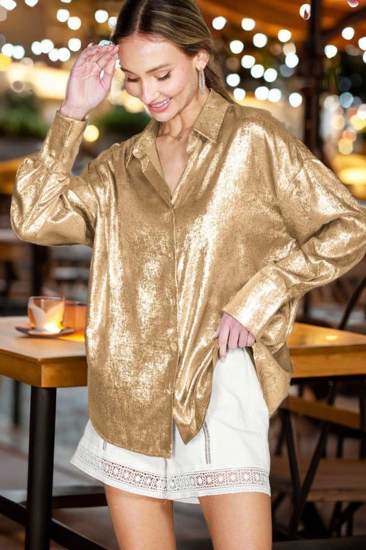 Blusa metallic 8129