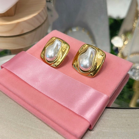 Aretes Gold y Perla