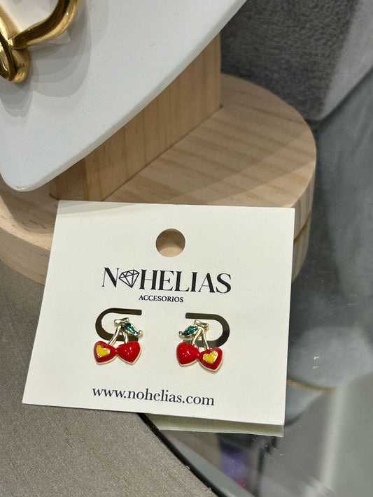 Aretes Cherry heart