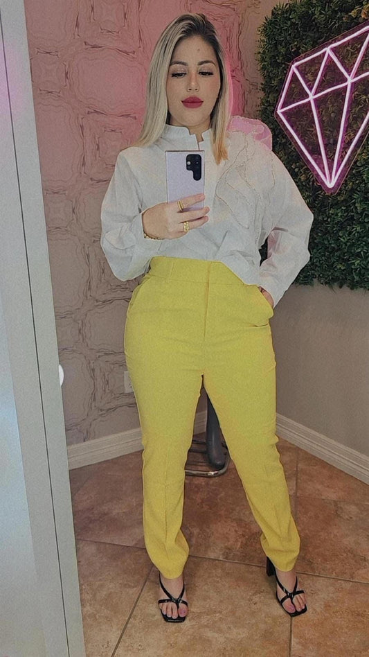 Pantalón Amarillo 9446
