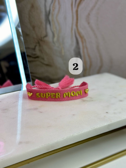 Pulseras tejidas día de las madres