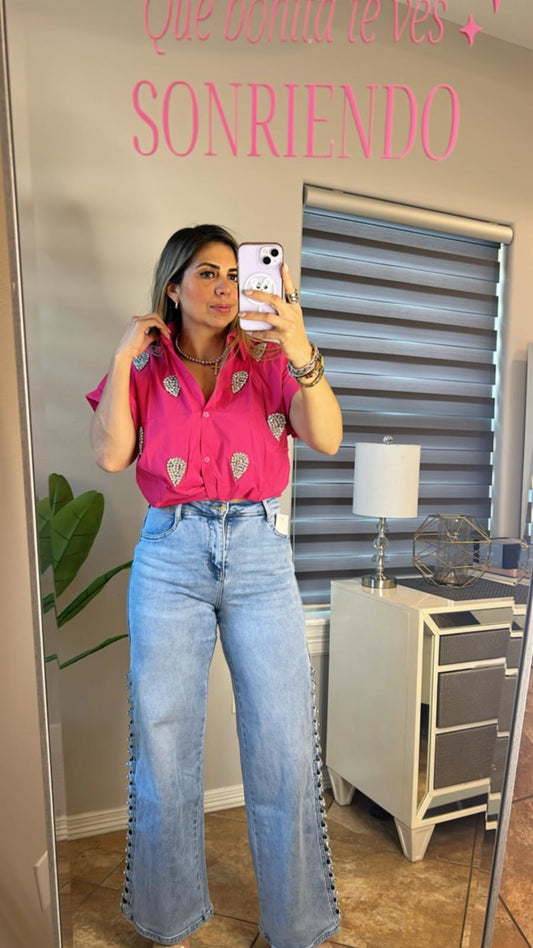 Crop top fiuscha piedras 596