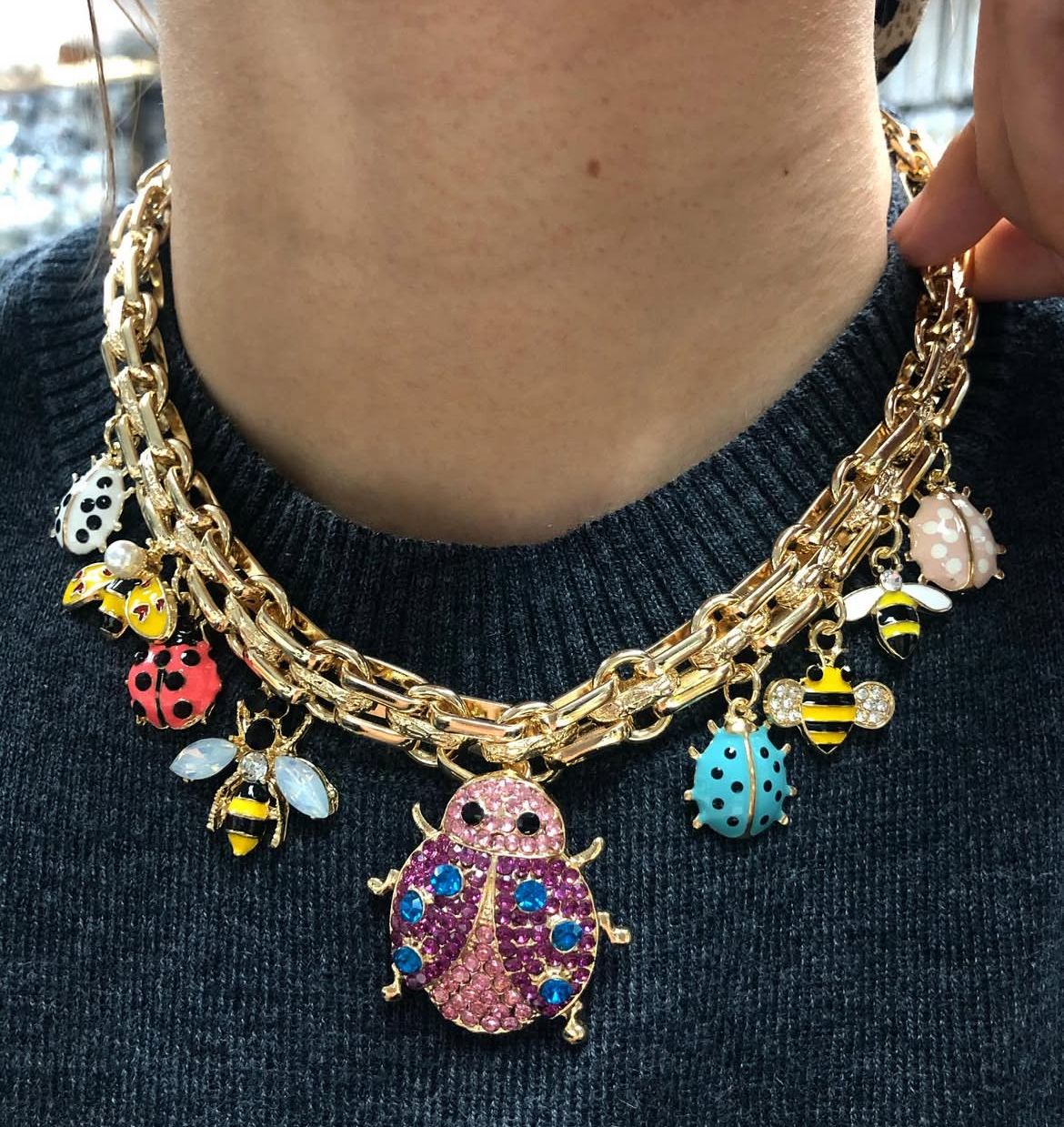 Collar Charms Ladybug