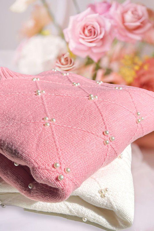 Suéter Rosa/perlas