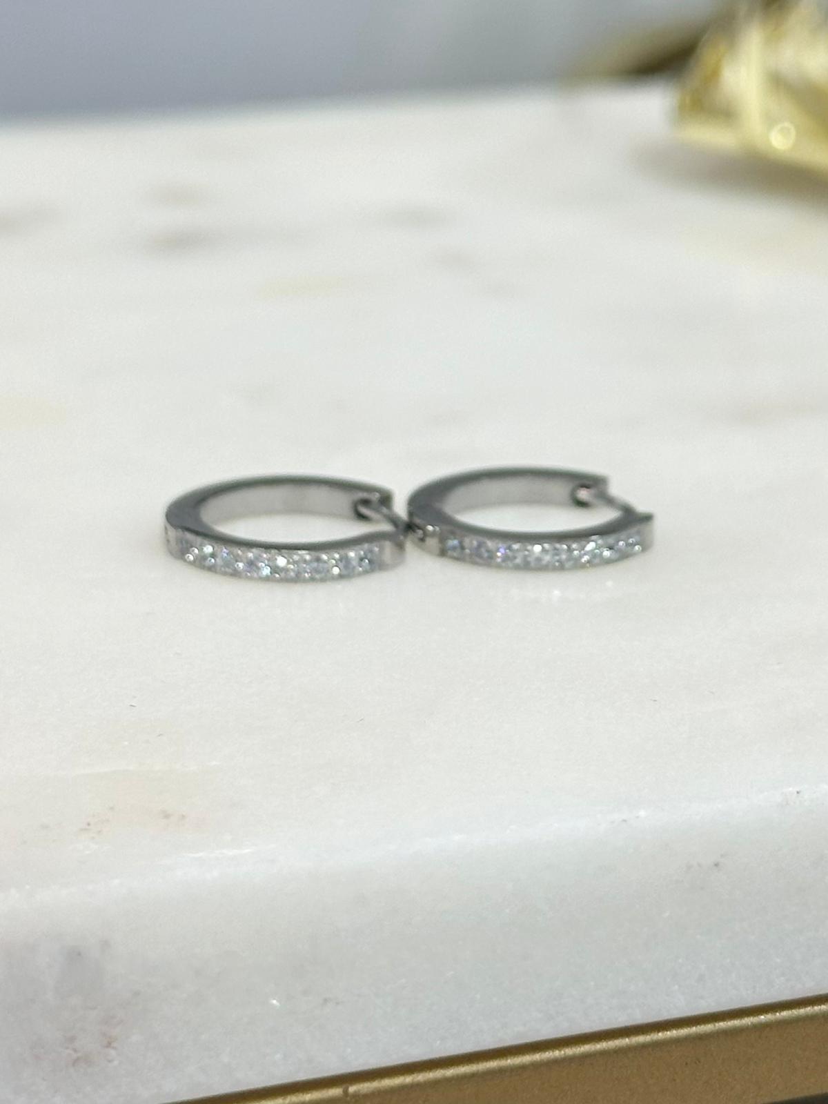 Mini hoops Plateadas 4487