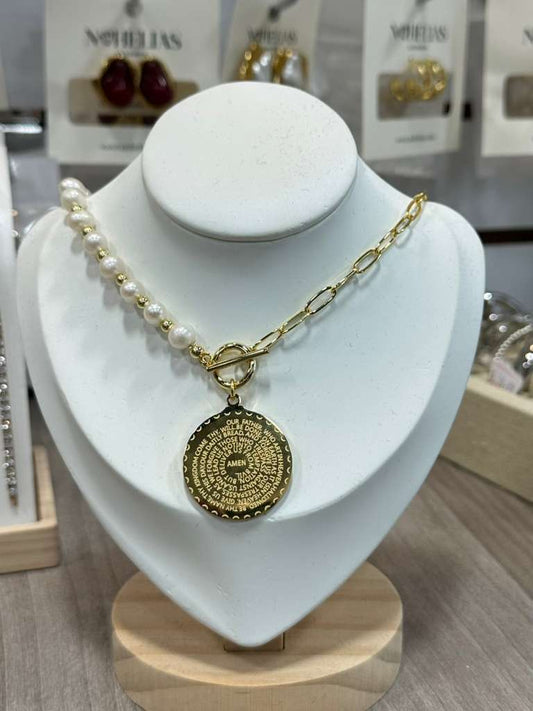 Collar Oracion Perla